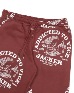 Jacker Addicted-Sweatpant-Brick