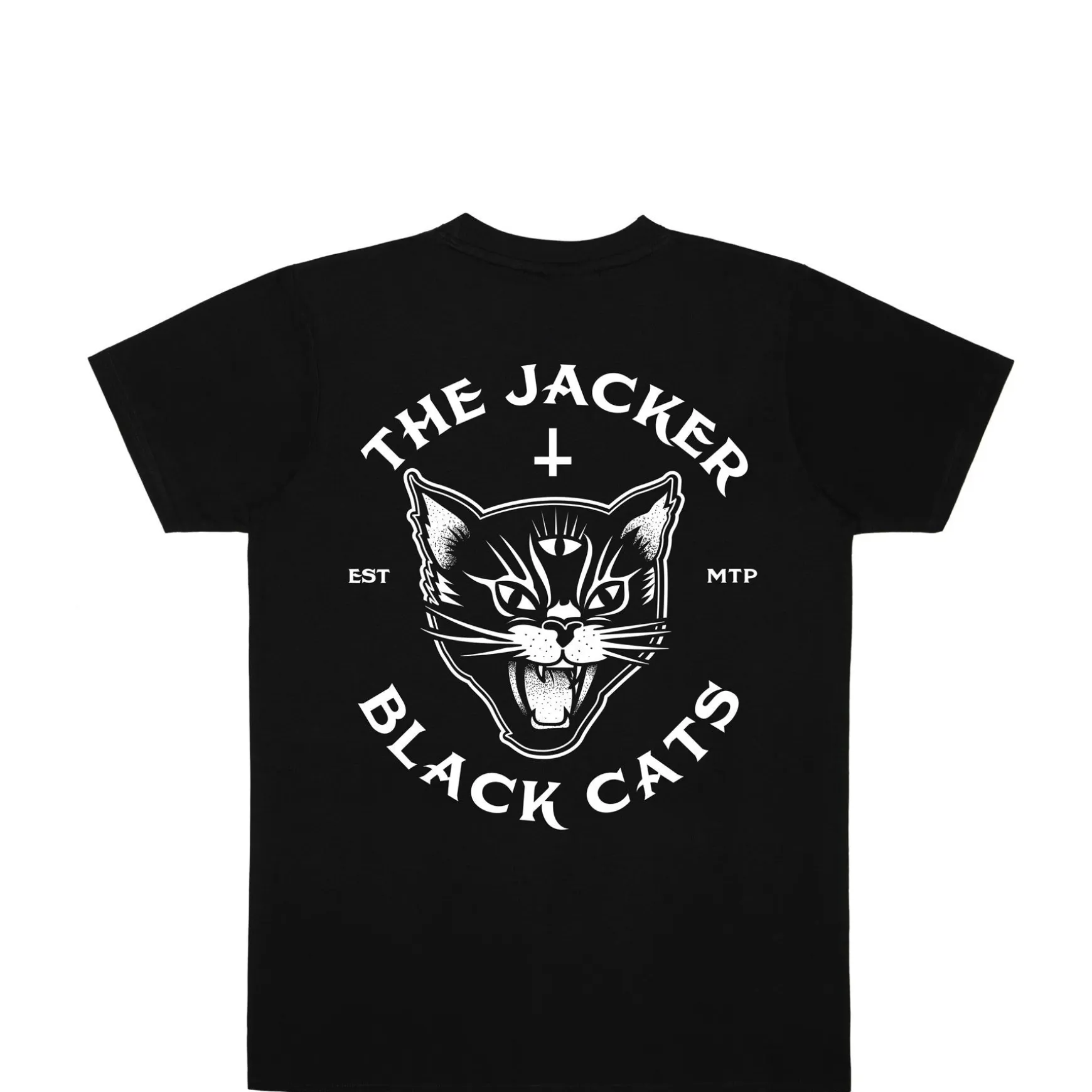 Jacker Black Cats-T-Shirt-Black