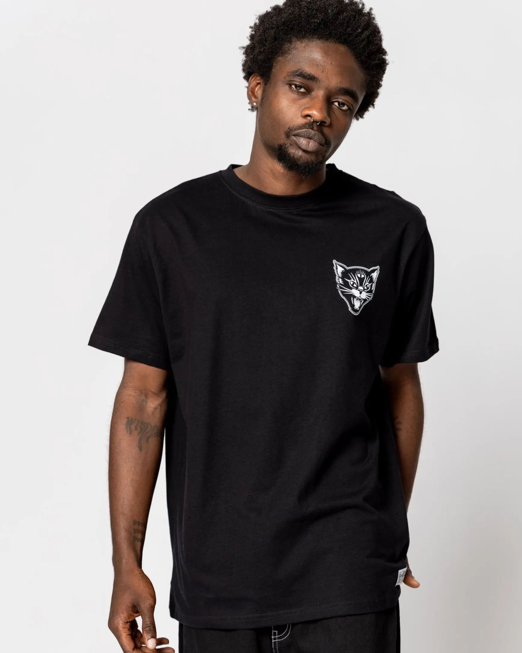 Jacker Black Cats-T-Shirt-Black
