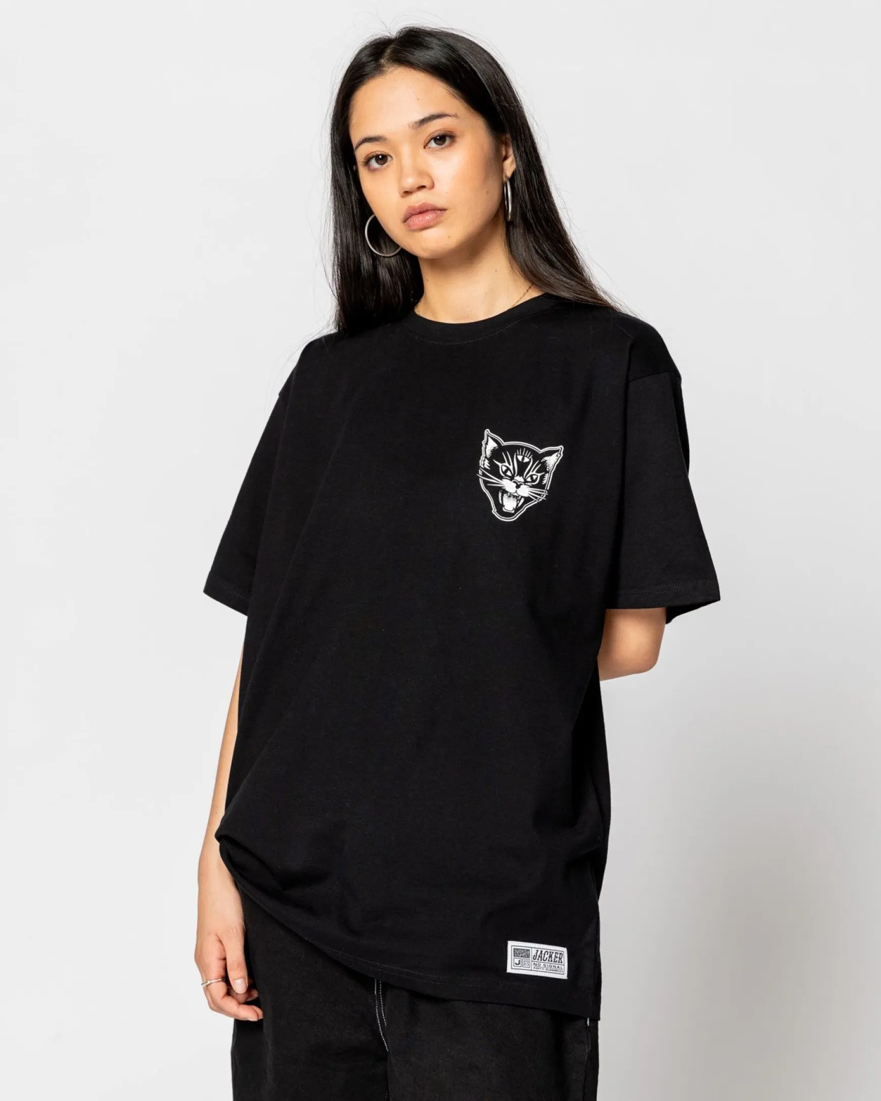 Jacker Black Cats-T-Shirt-Black