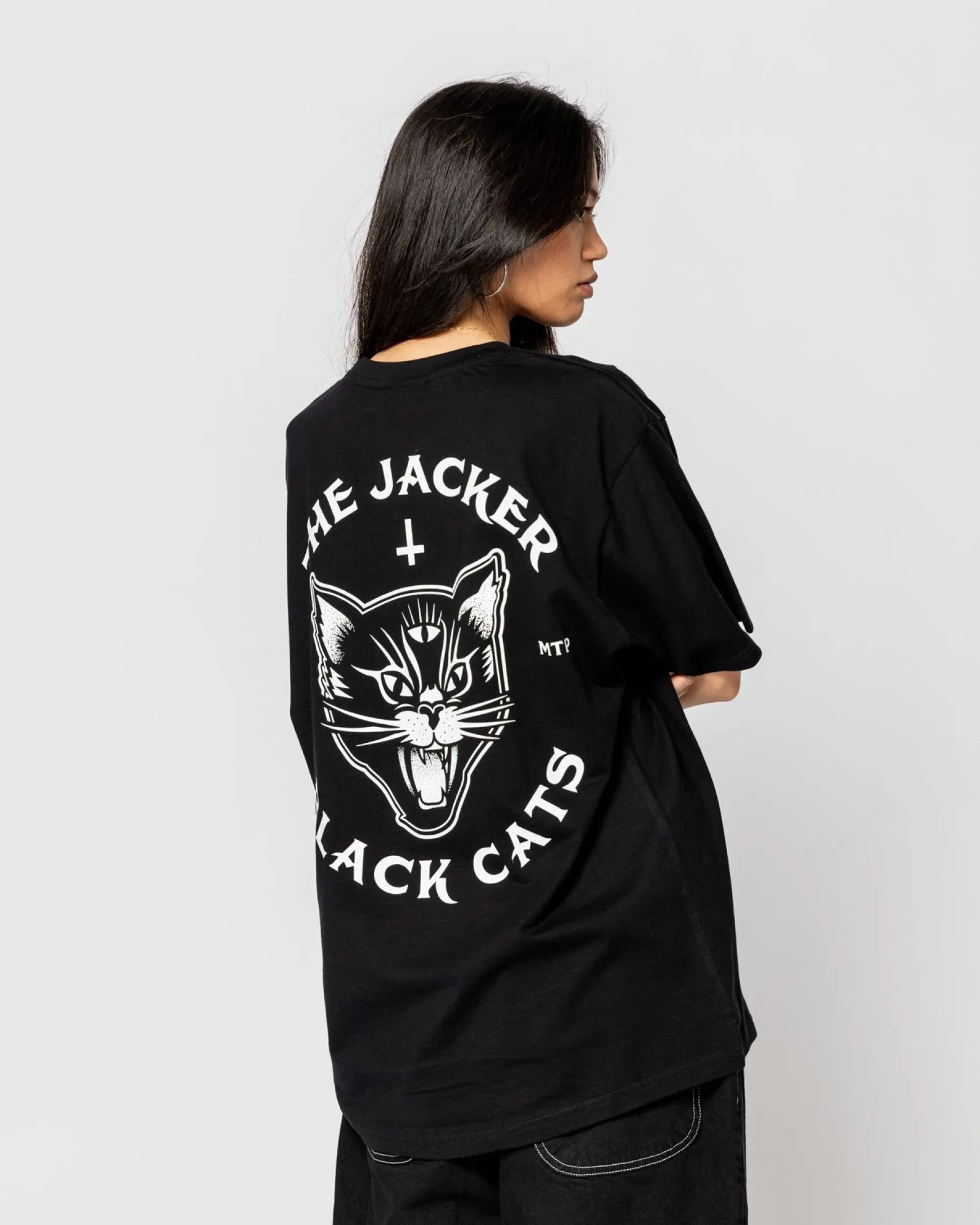 Jacker Black Cats-T-Shirt-Black