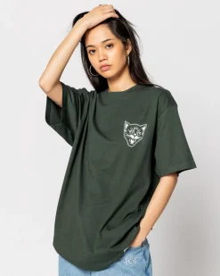 Jacker Black Cats-T-Shirt-Dark Green