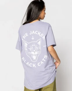 Jacker Black Cats-T-Shirt-Lavender