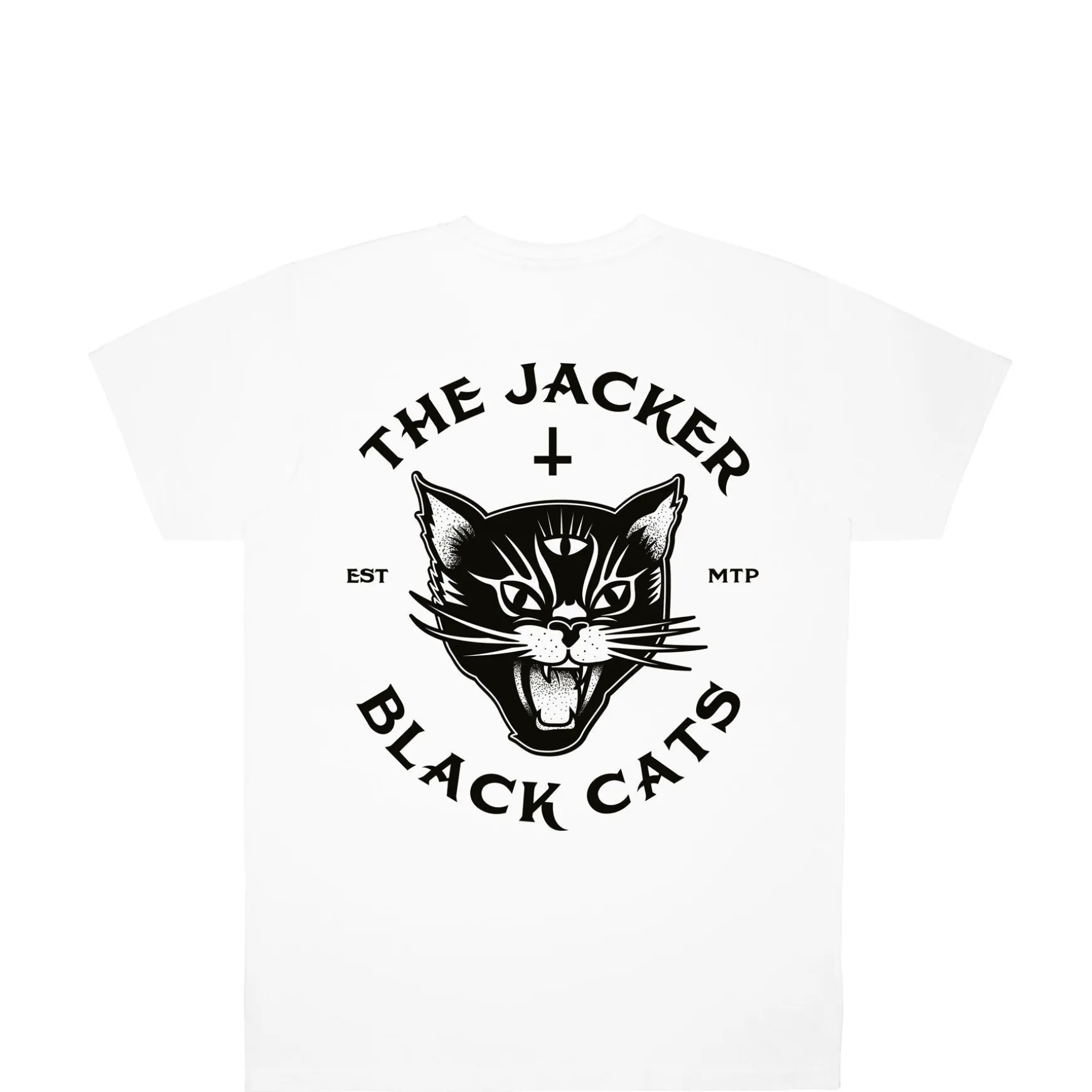 Jacker Black Cats-T-Shirt-White