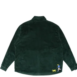 Jacker City Tour Corduroy Shirt-Dark Green