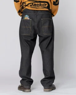 Jacker City Tour Denim Baggy Pant-Black