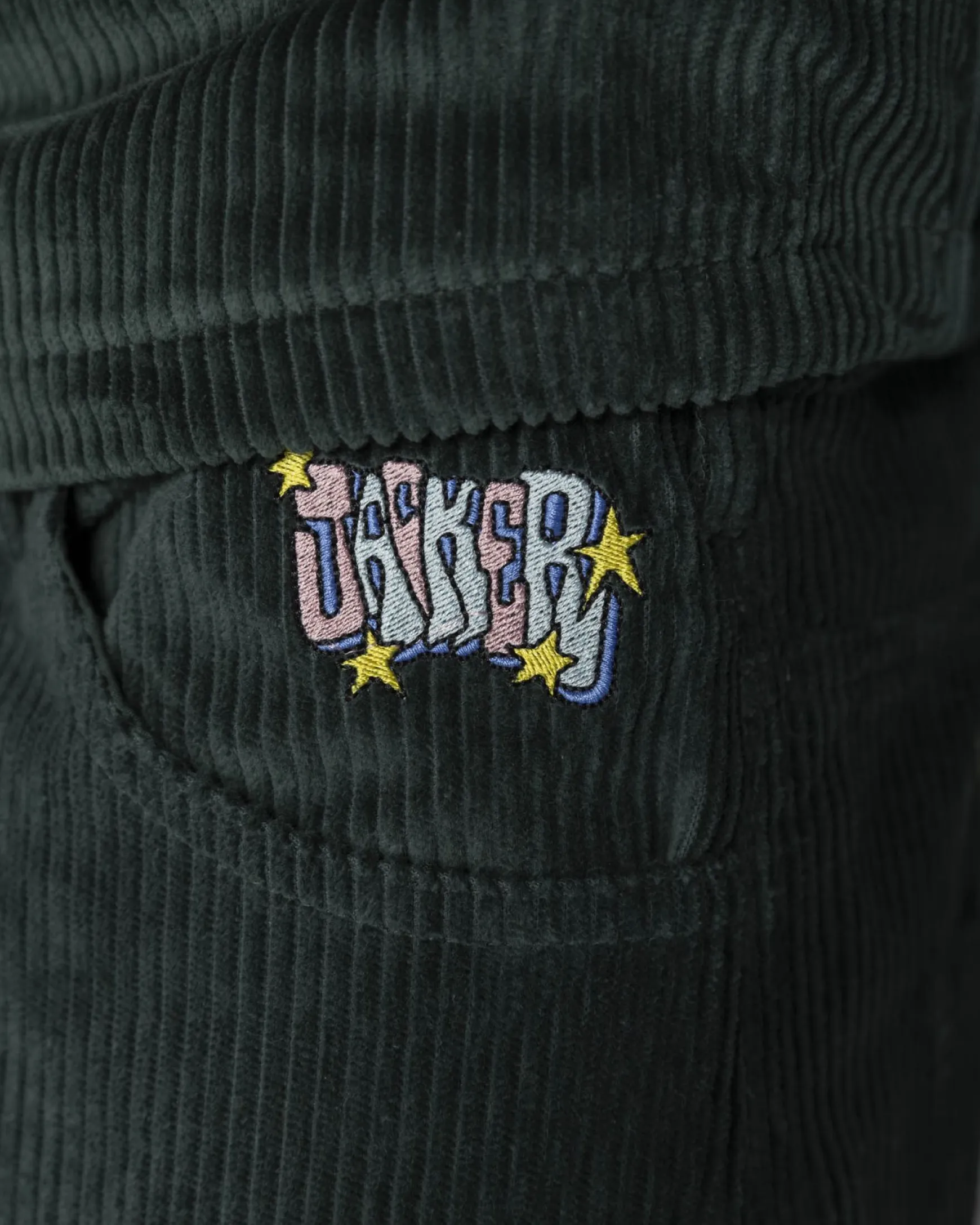 Jacker City Tour Extra Baggy Pant Corduroy-Dark Green
