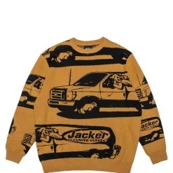 Jacker Cleaner Crewneck Knit-Yellow