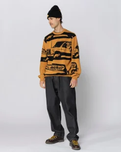 Jacker Cleaner Crewneck Knit-Yellow