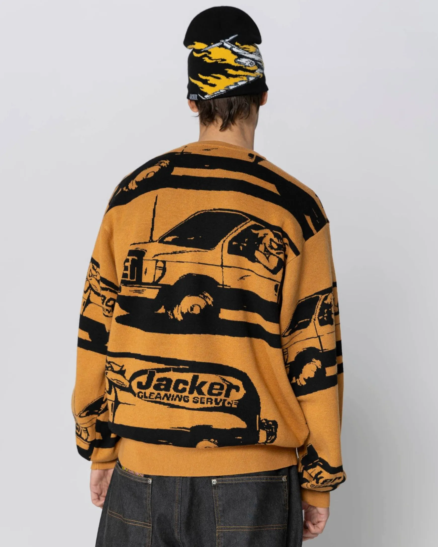 Jacker Cleaner Crewneck Knit-Yellow
