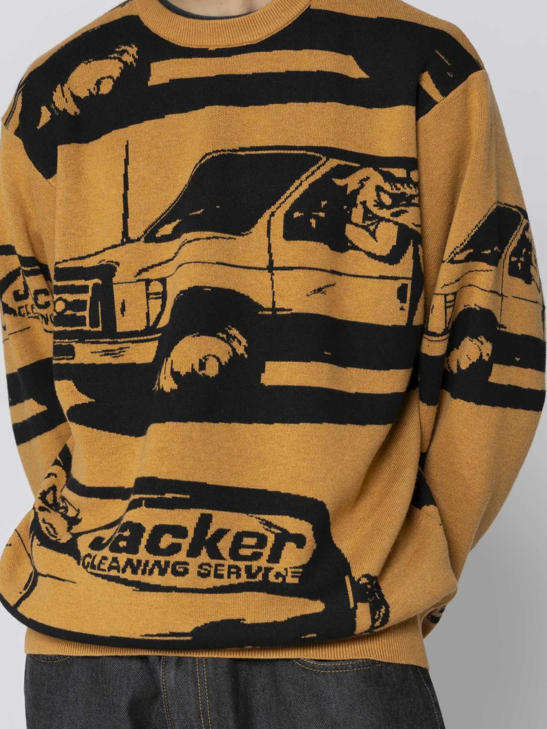 Jacker Cleaner Crewneck Knit-Yellow