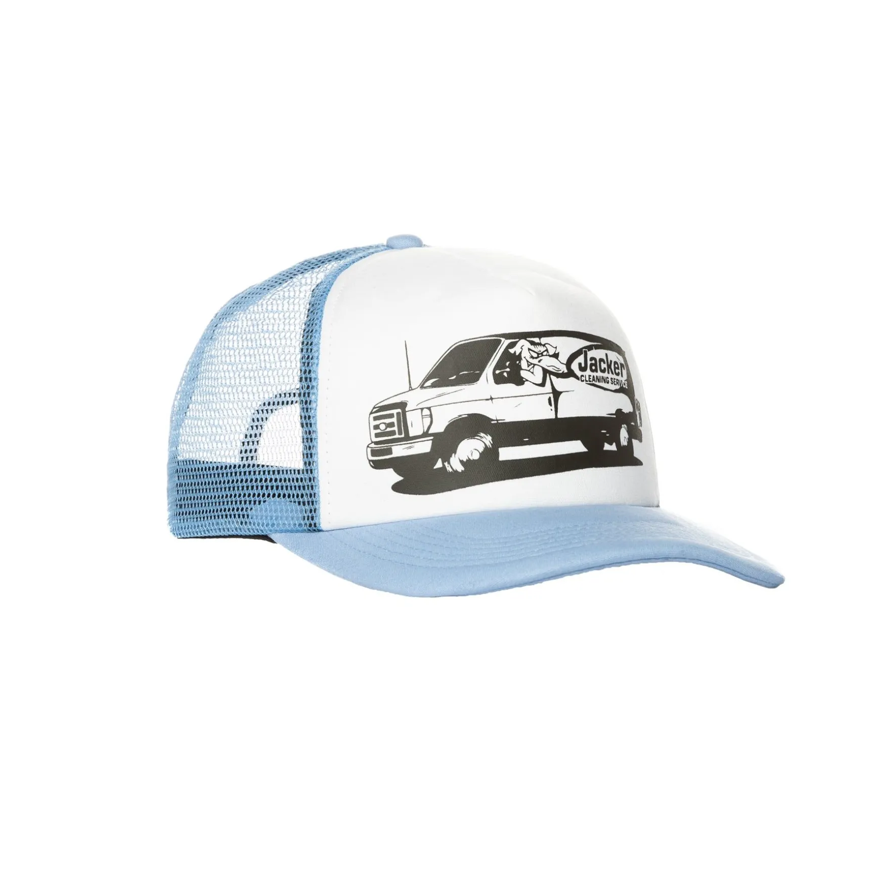 Jacker Cleaner Trucker Cap-Blue