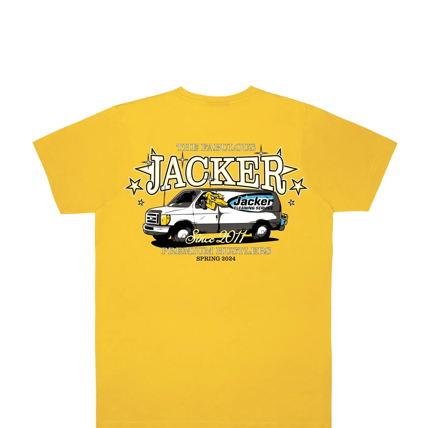 Jacker Cleaner T-Shirt-Yellow