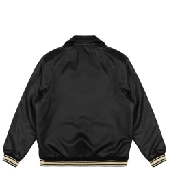 Jacker College-Faux Leather Jacket-Black