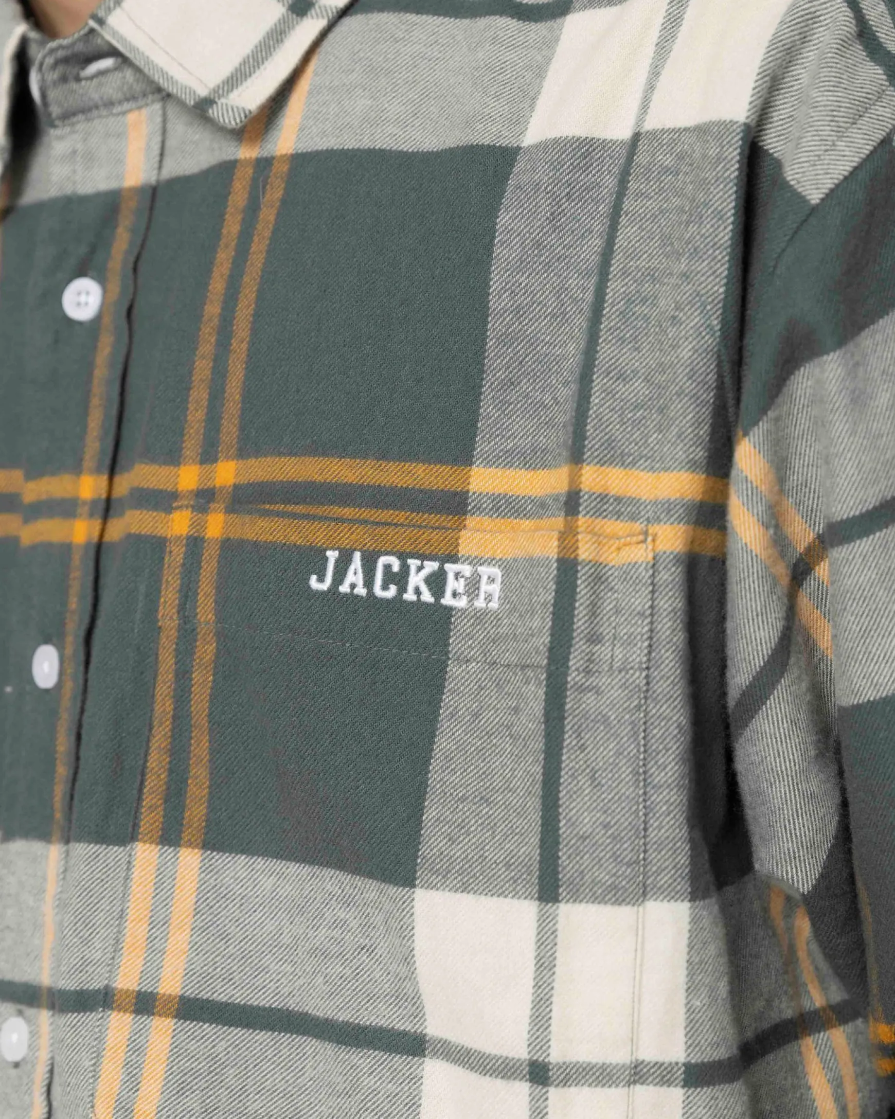 Jacker College Tartan-Shirt-Green