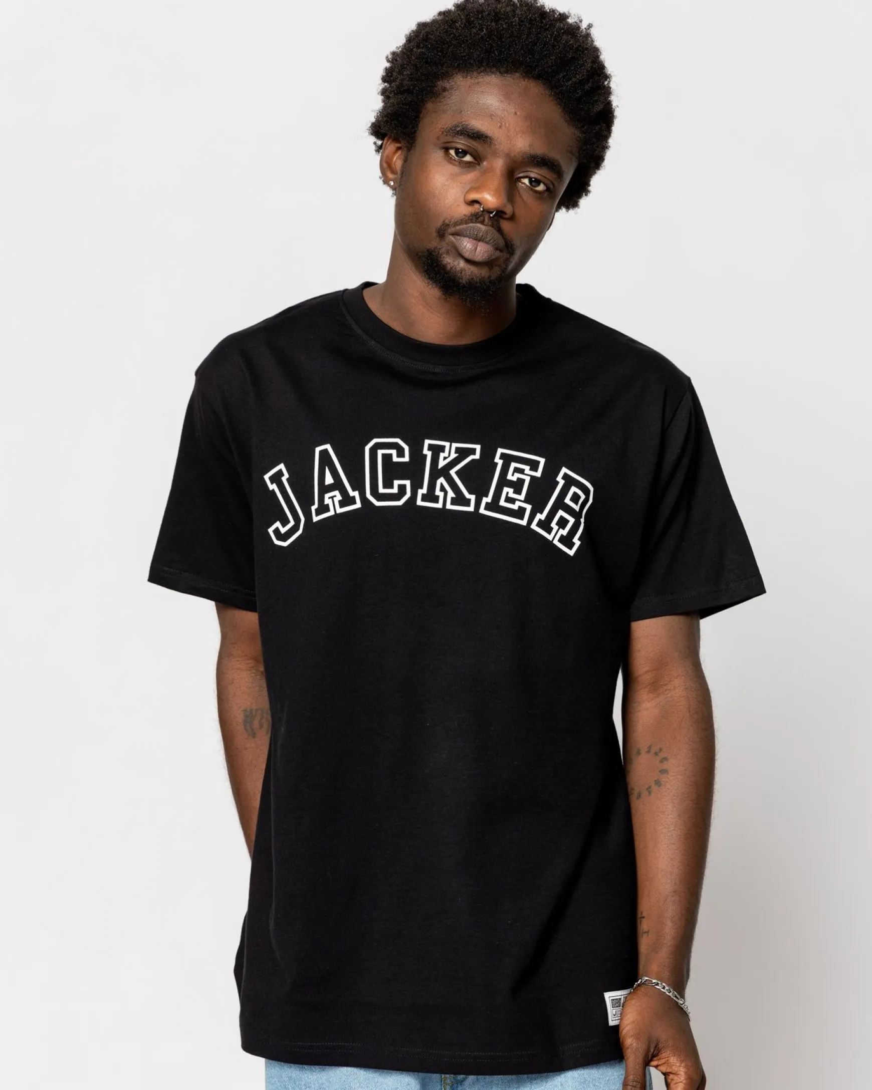 Jacker College Tee-T-Shirt-Double Black