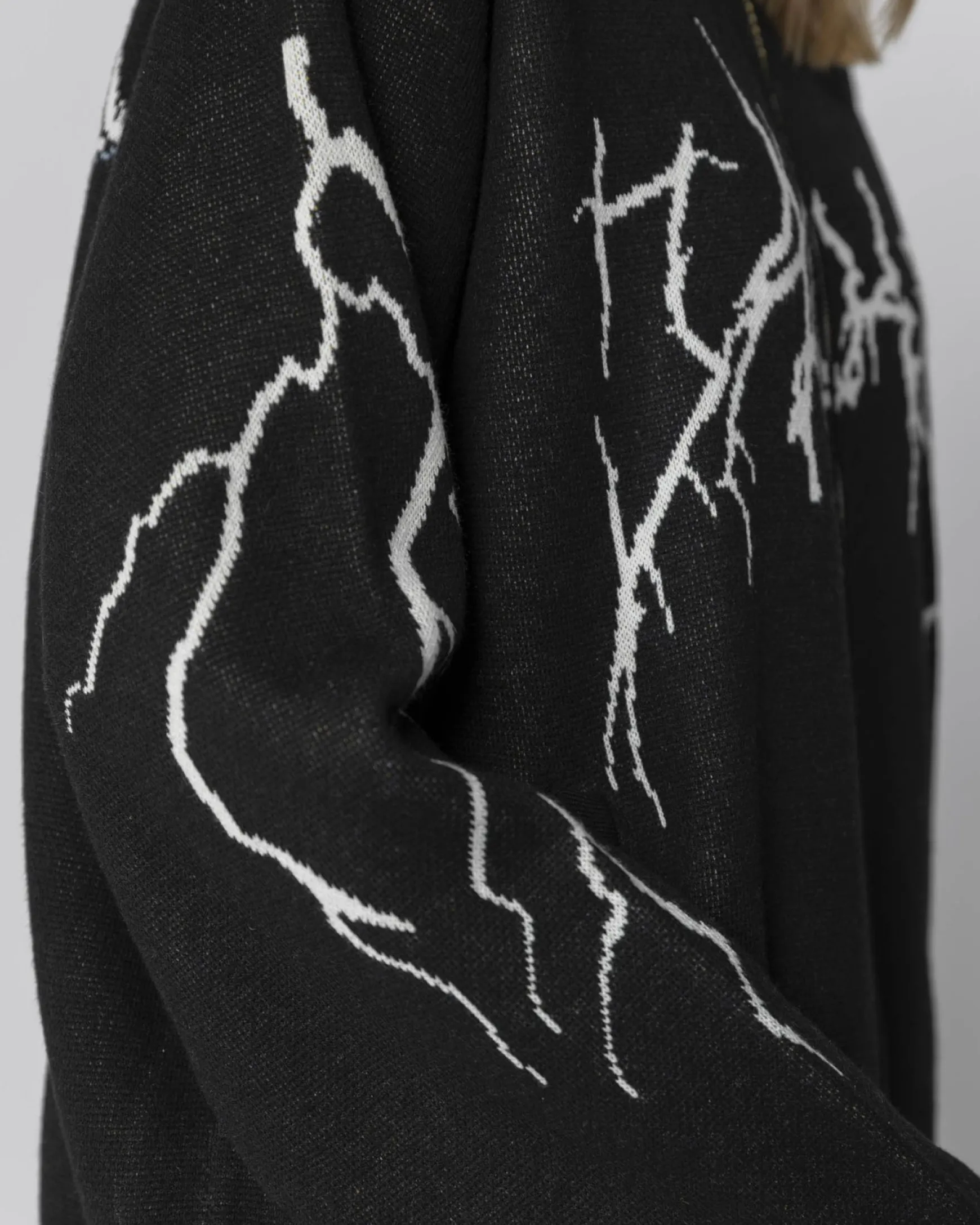 Jacker Crash Bomber Knit-Black