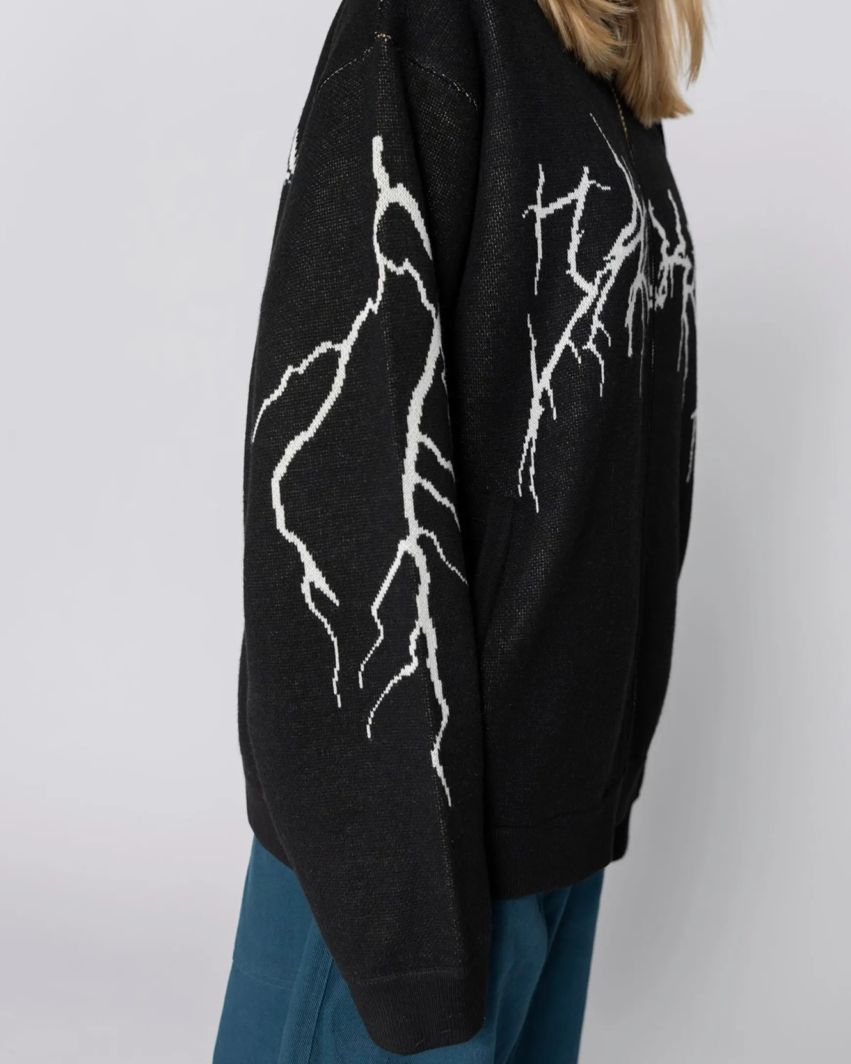 Jacker Crash Bomber Knit-Black