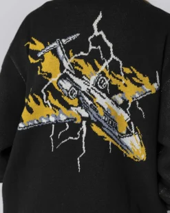 Jacker Crash Bomber Knit-Black