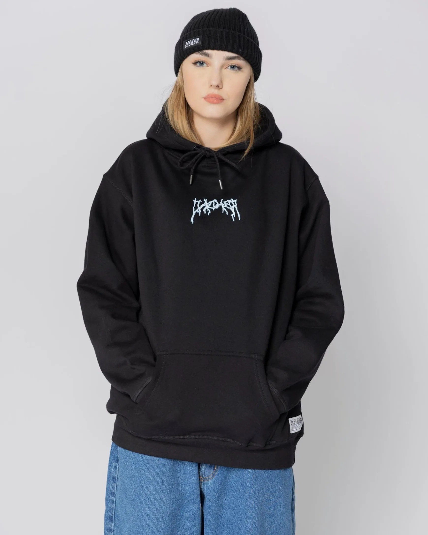 Jacker Crash Hoodie-Black