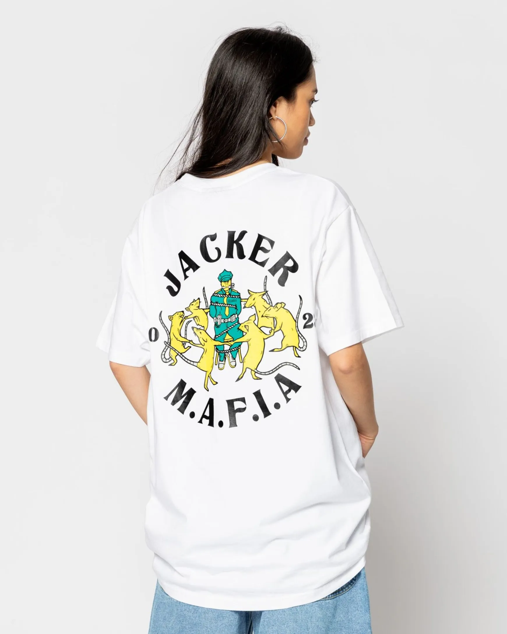 Jacker Dancing Rats-T-Shirt-White