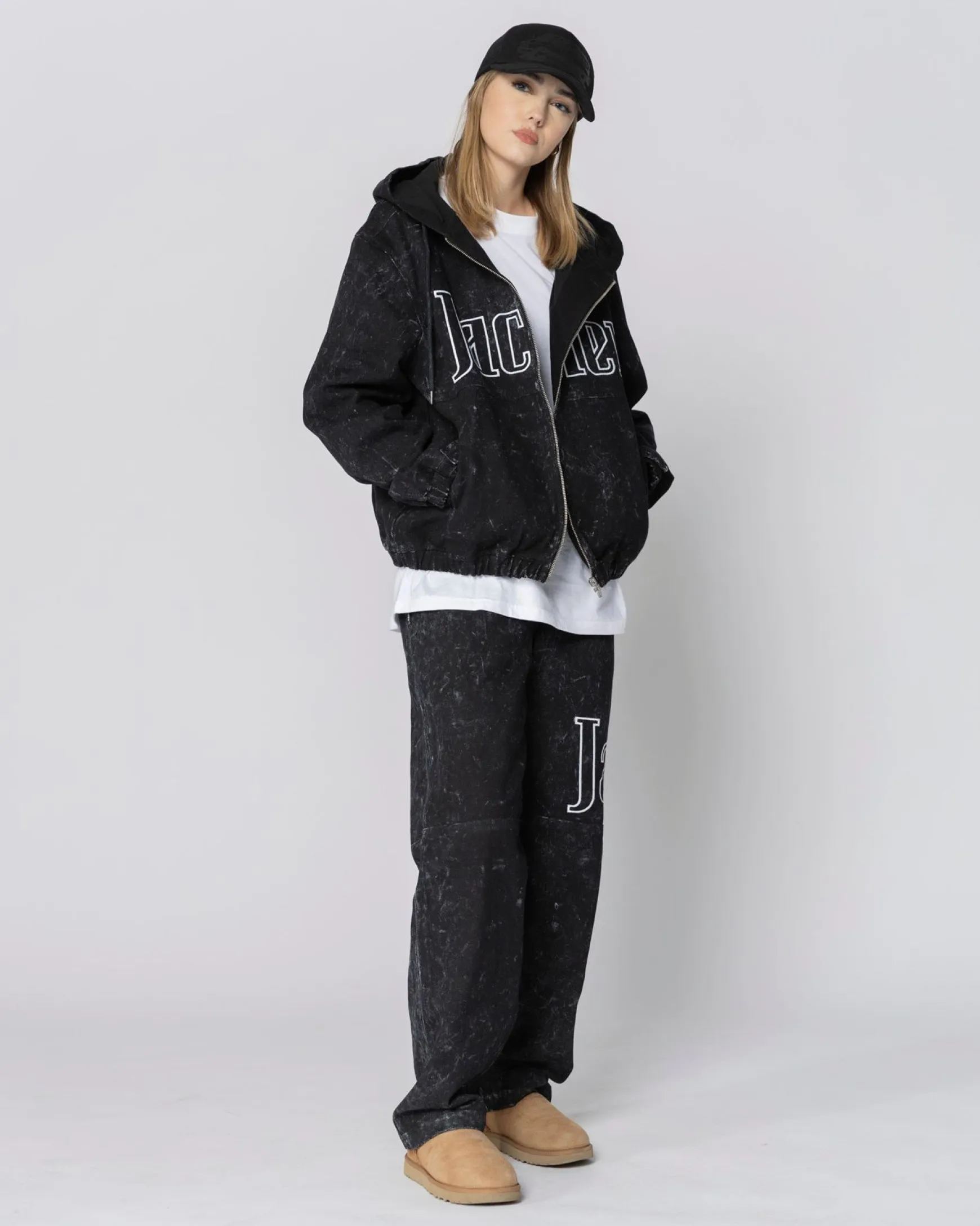 Jacker Darkside Stonewash Pant-Black