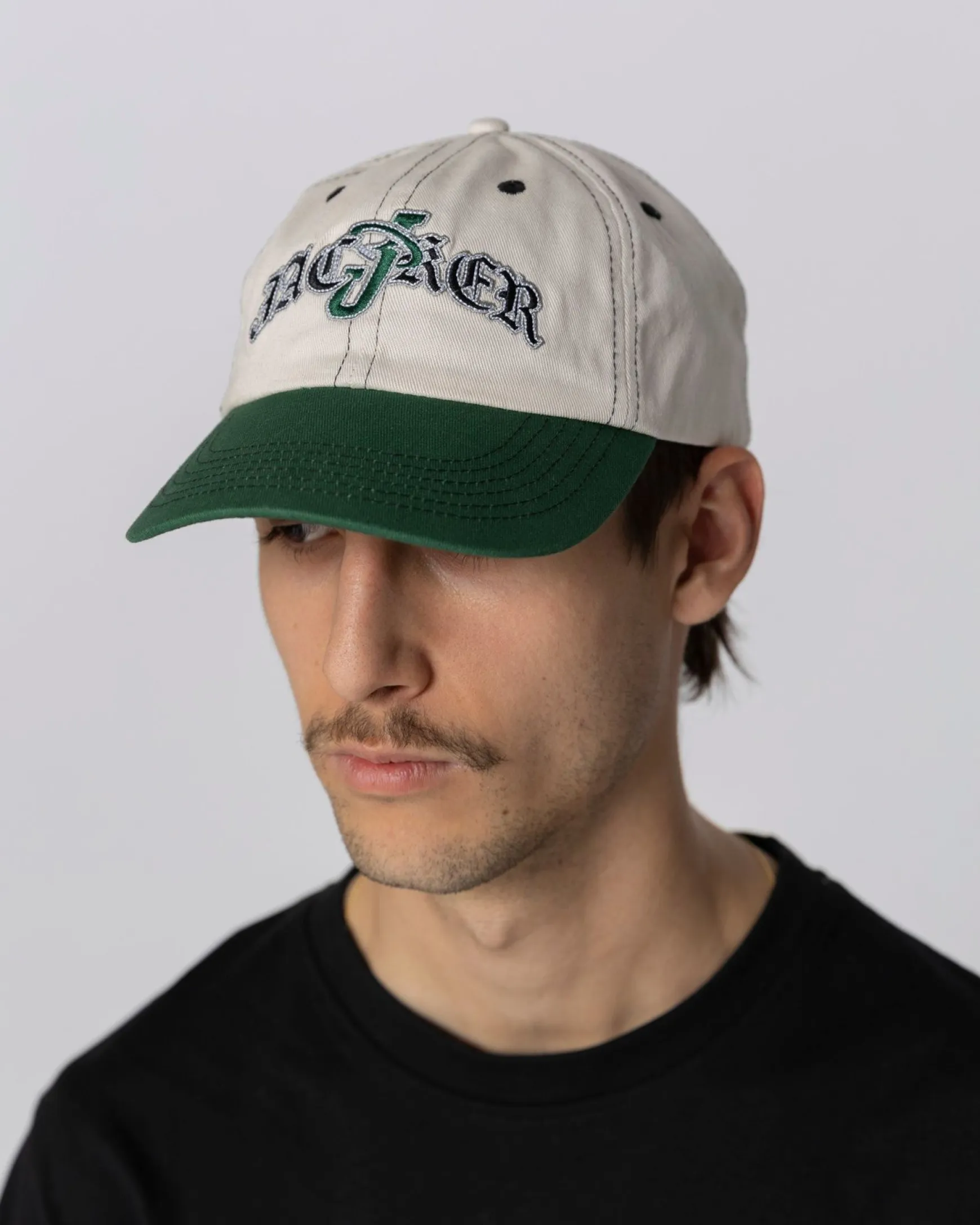 Jacker Double Jay Cap-Beige/Green