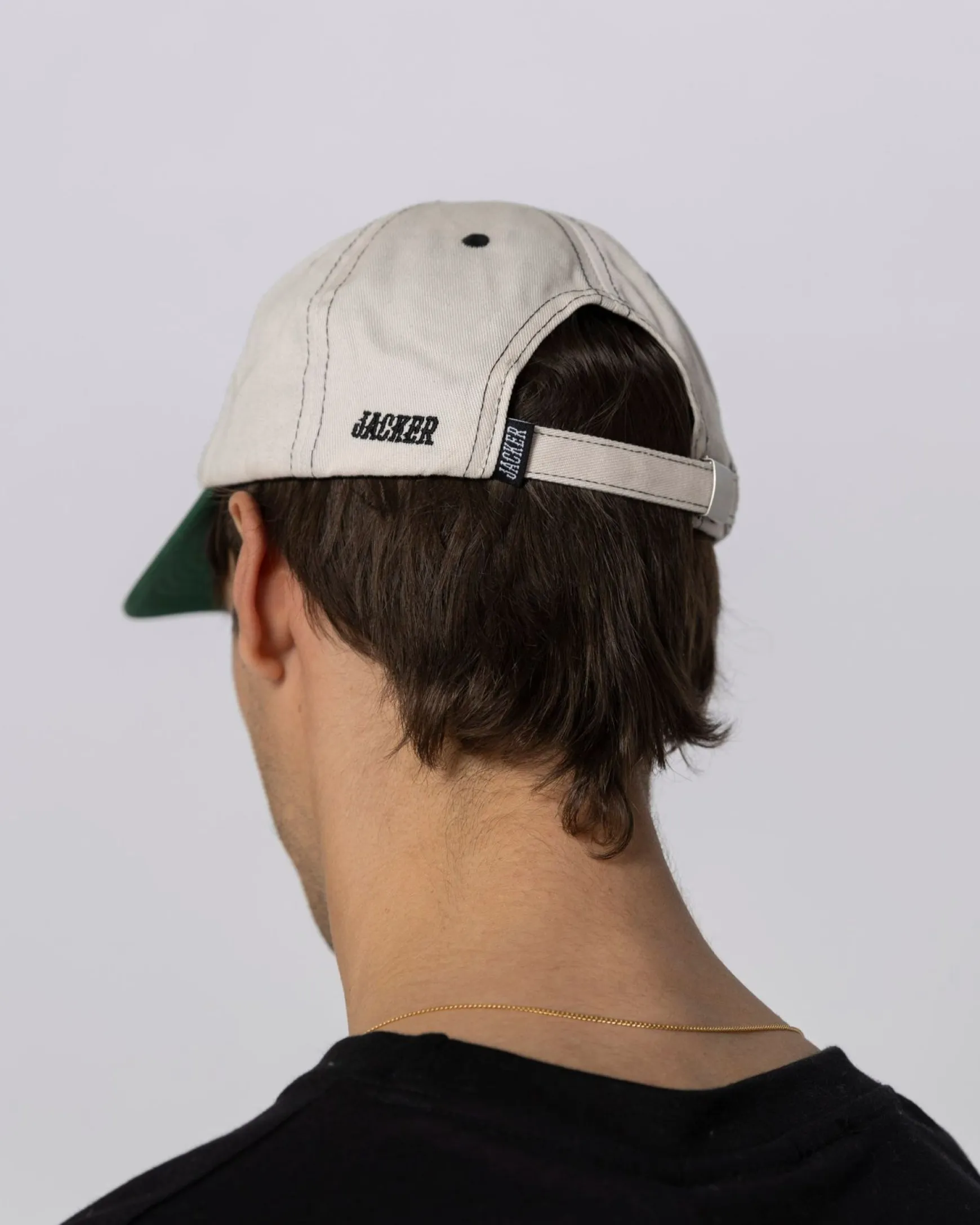 Jacker Double Jay Cap-Beige/Green