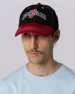 Jacker Double Jay Cap-Black/Red