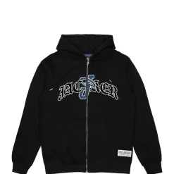 Jacker Double Jay Zipped Hoodie-Black