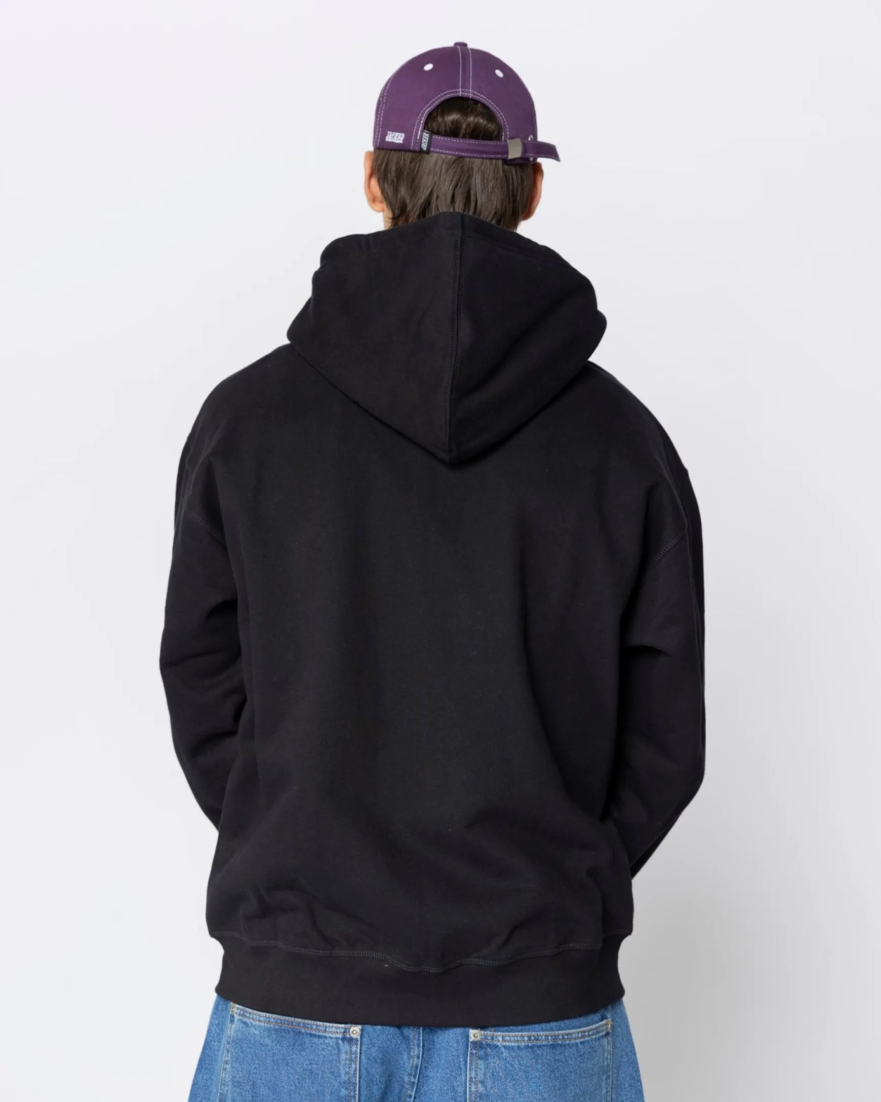 Jacker Double Jay Zipped Hoodie-Black