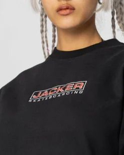 Jacker Euroskate Logo-Crewneck-Black
