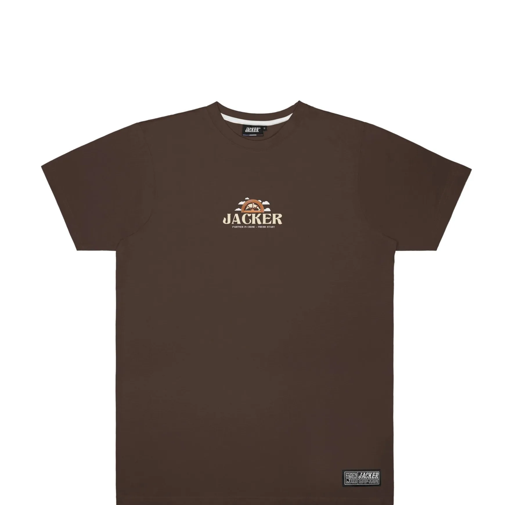 Jacker Fresh Start-T-Shirt-Brown