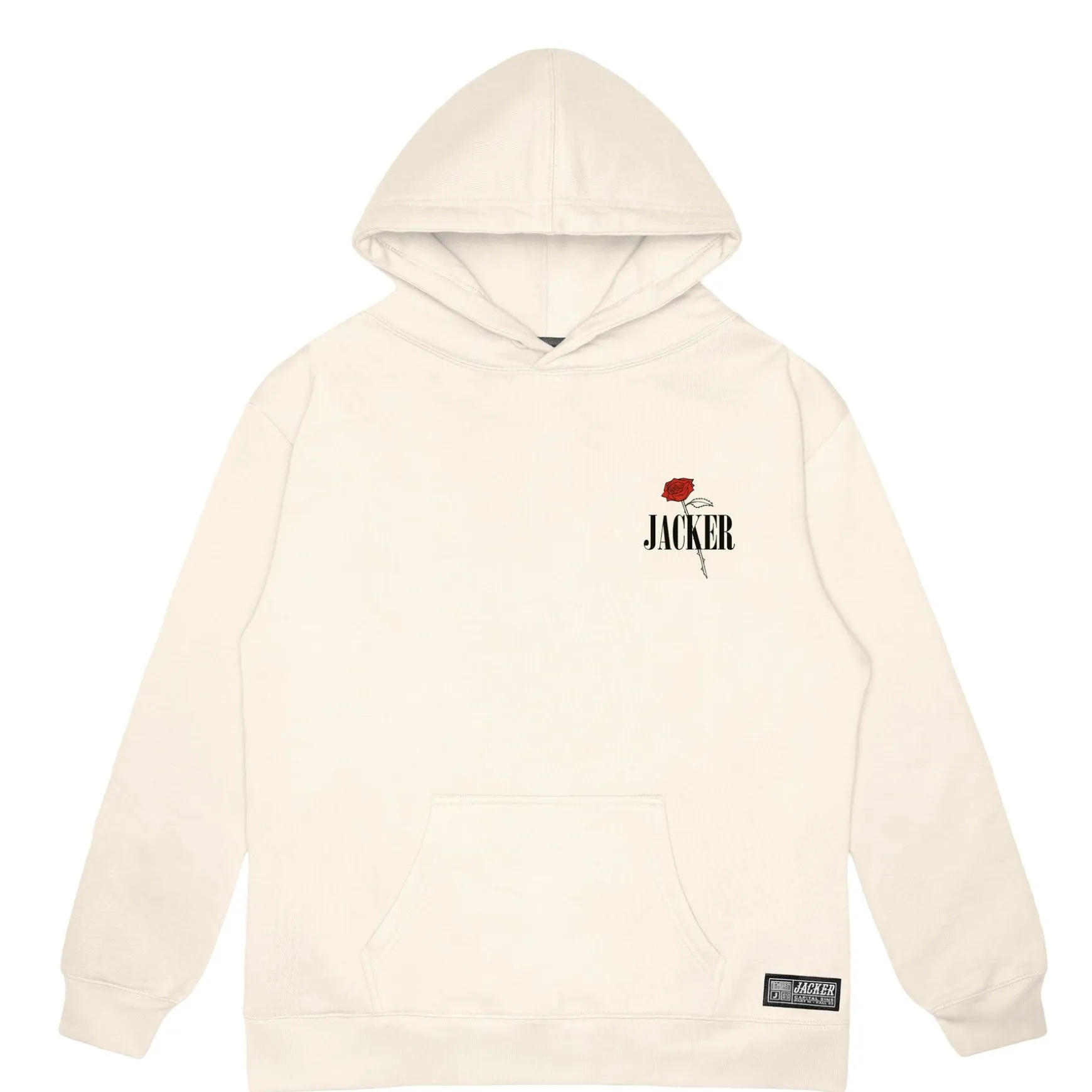 Jacker Holy Roses-Hoodie-Beige