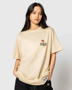 Jacker Holy Roses-T-Shirt-Beige