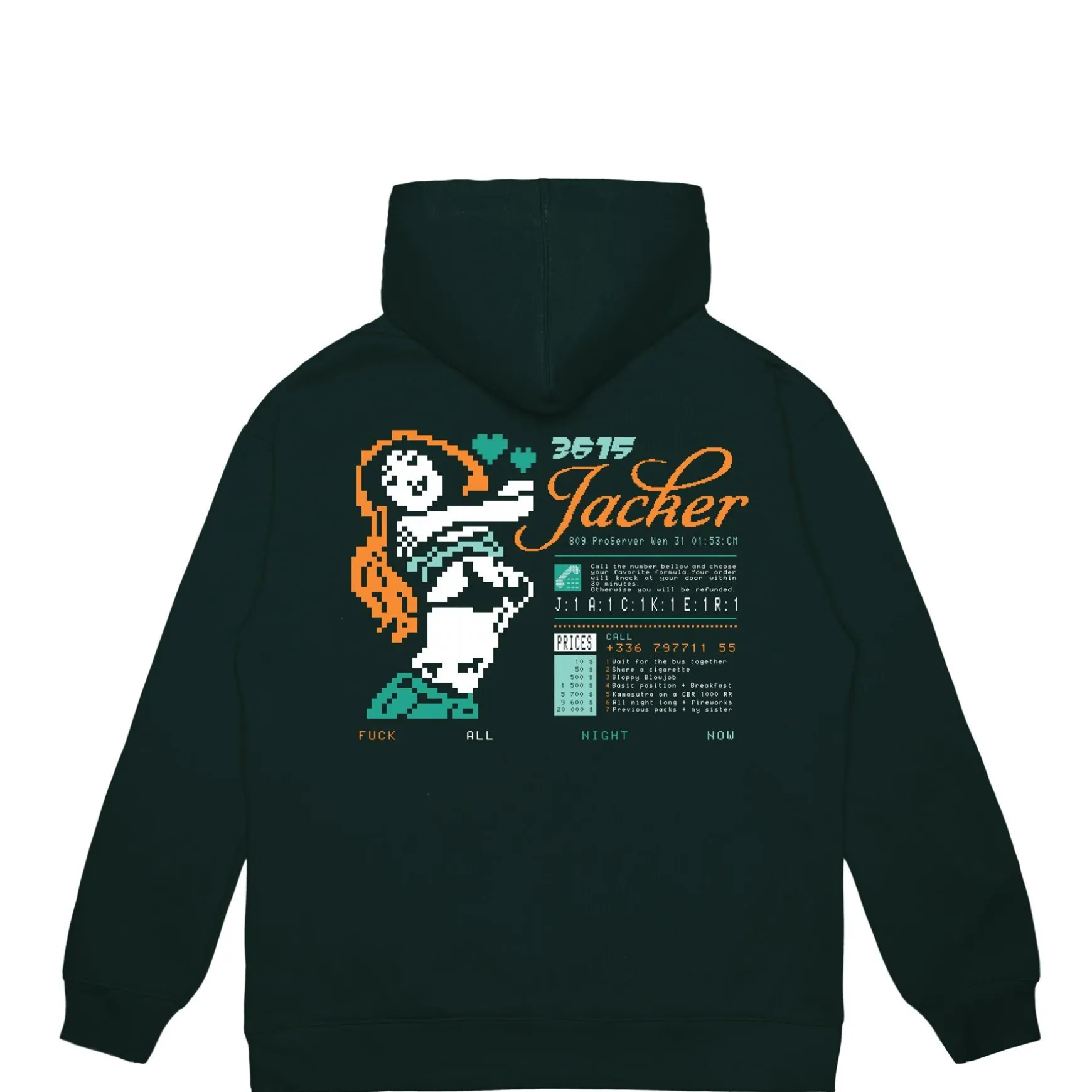 Jacker 3615 Hoodie-Green