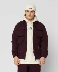 Jacker Hustlers Dyed-Jacket-Purple