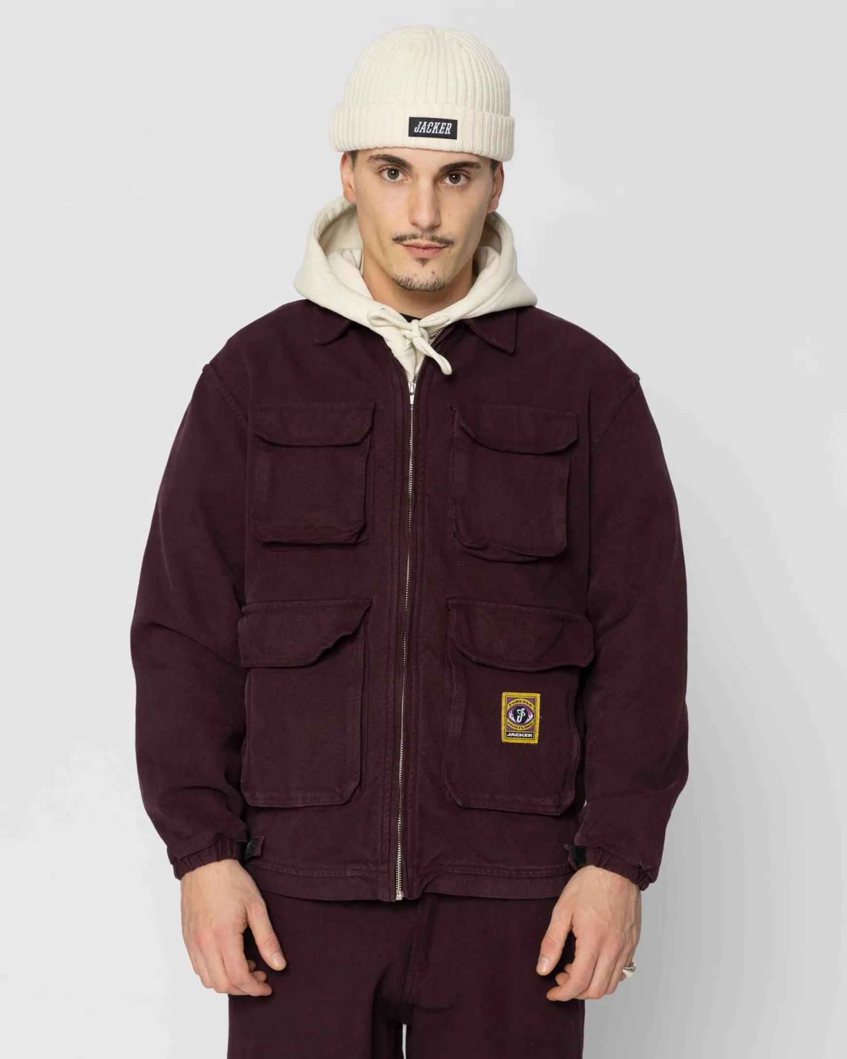 Jacker Hustlers Dyed-Jacket-Purple