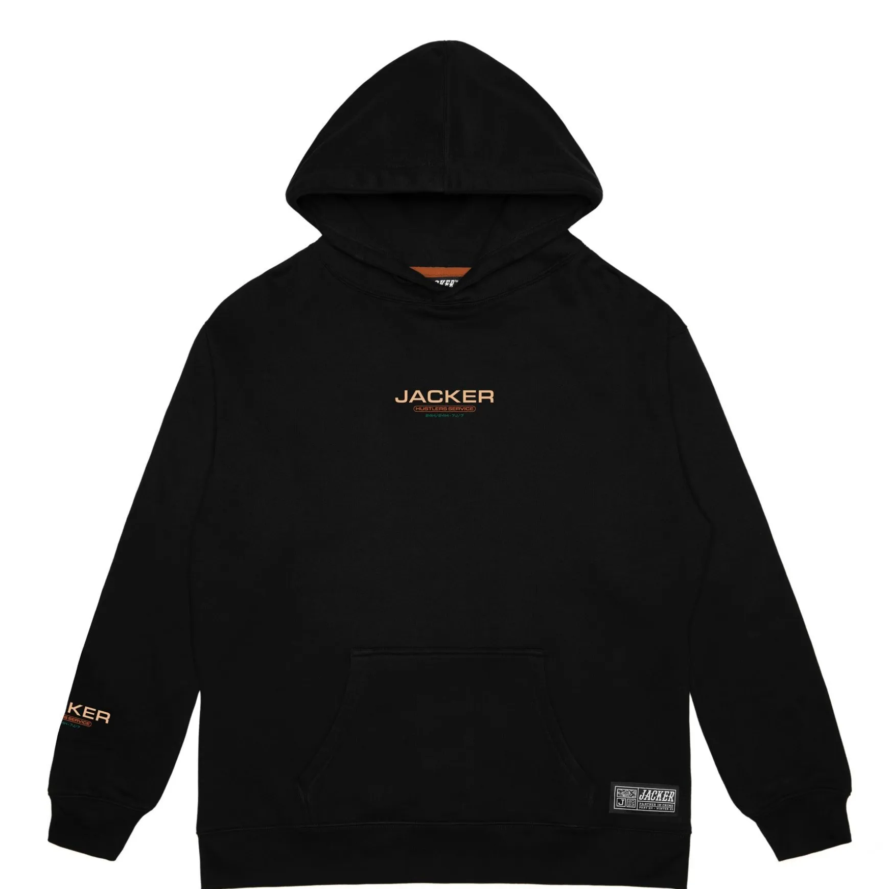 Jacker Hustler Service-Hoodie-Black