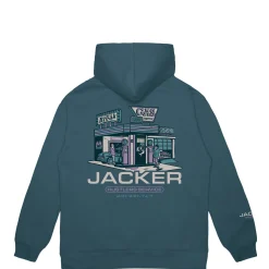 Jacker Hustler Service-Hoodie-Blue