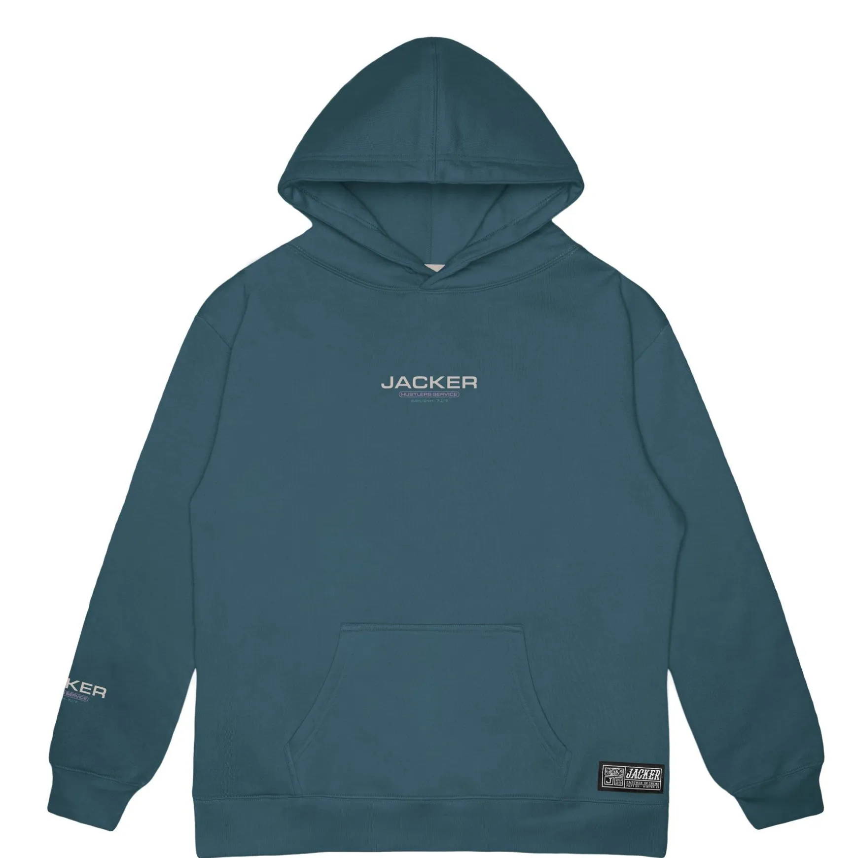 Jacker Hustler Service-Hoodie-Blue
