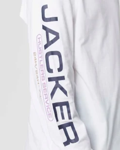 Jacker Hustler Service-Long Sleeves-White