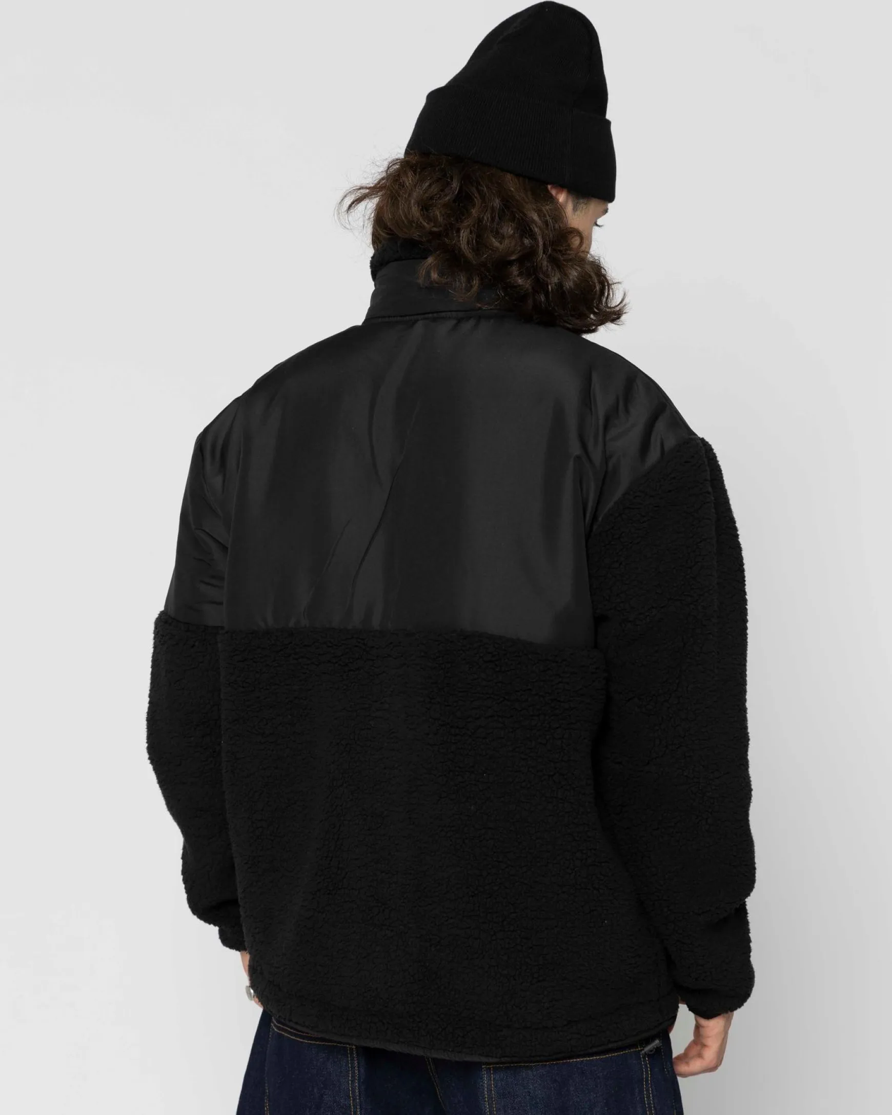Jacker Hustlers-Jacket Sherpa-Black