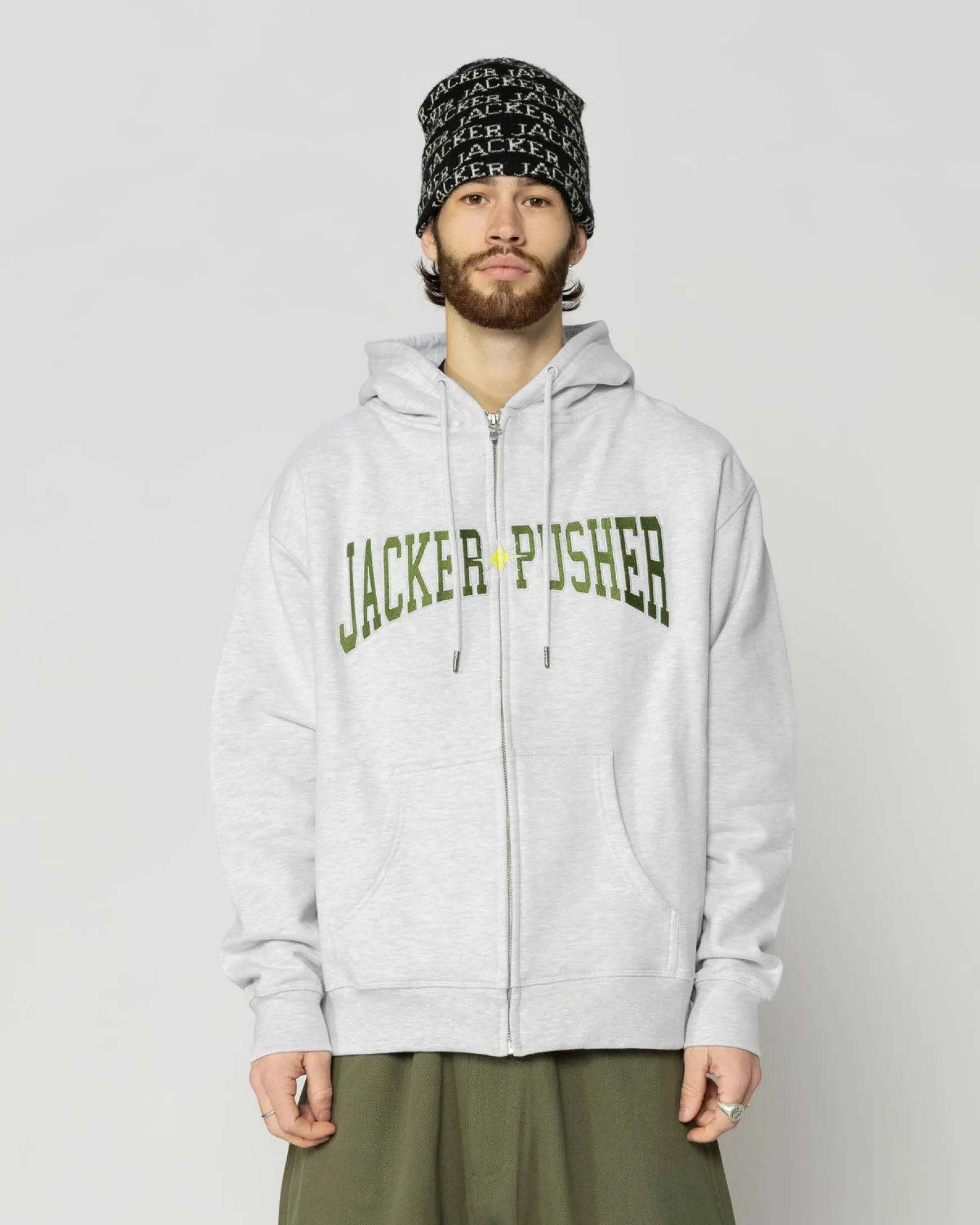 Jacker X Pusher-Hoodie-Heather Grey