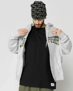 Jacker X Pusher-Hoodie-Heather Grey