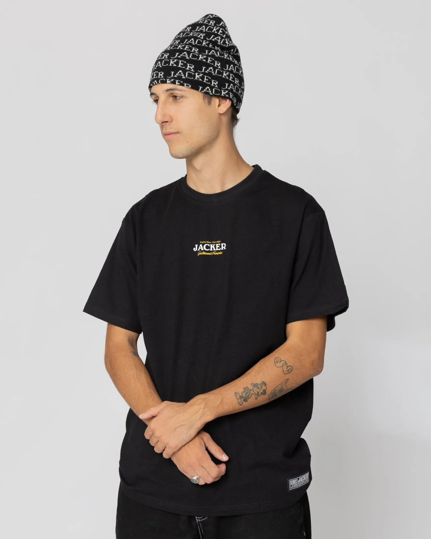Jacker Junk Food-T-Shirt-Black