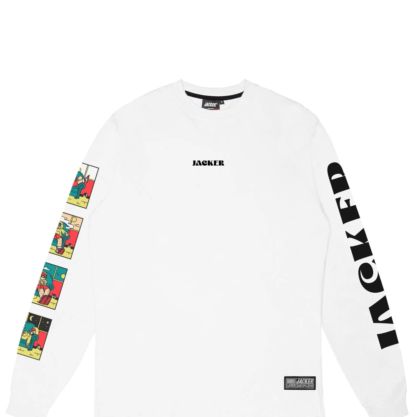 Jacker Lazy-Long Sleeves-White