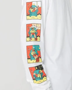 Jacker Lazy-Long Sleeves-White