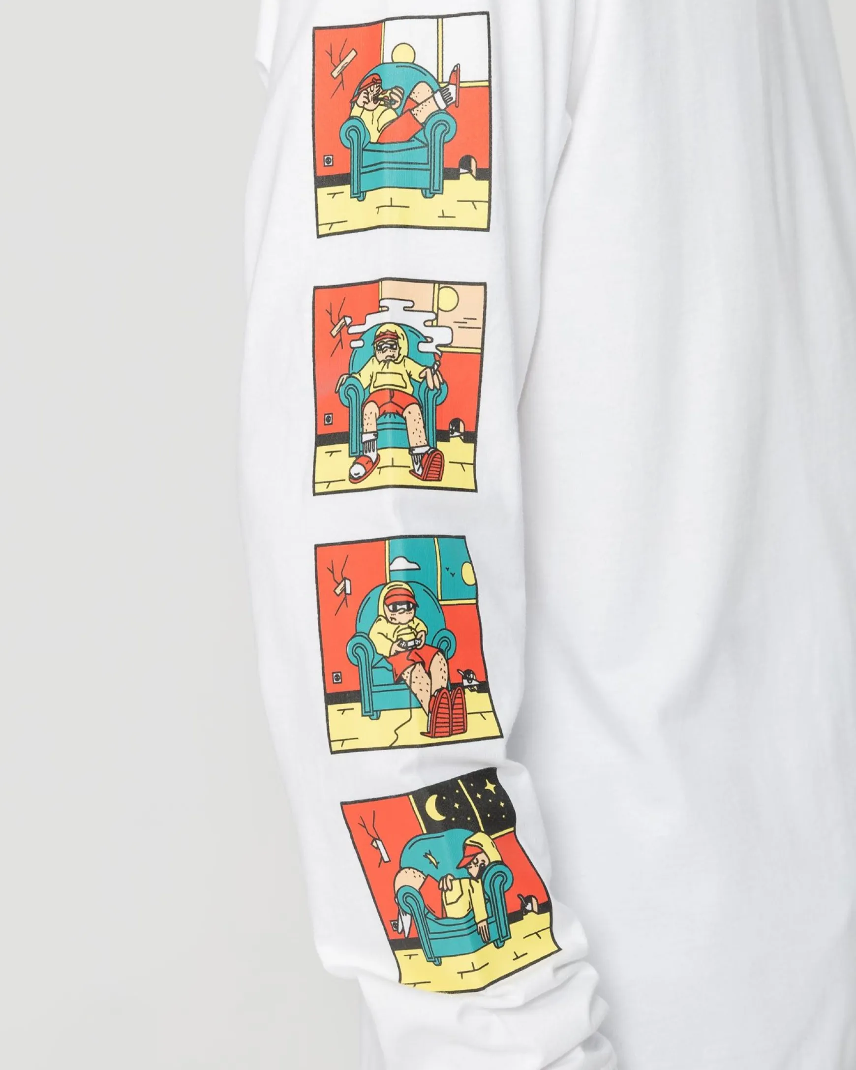 Jacker Lazy-Long Sleeves-White