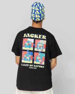 Jacker Lazy-T-Shirt-Black